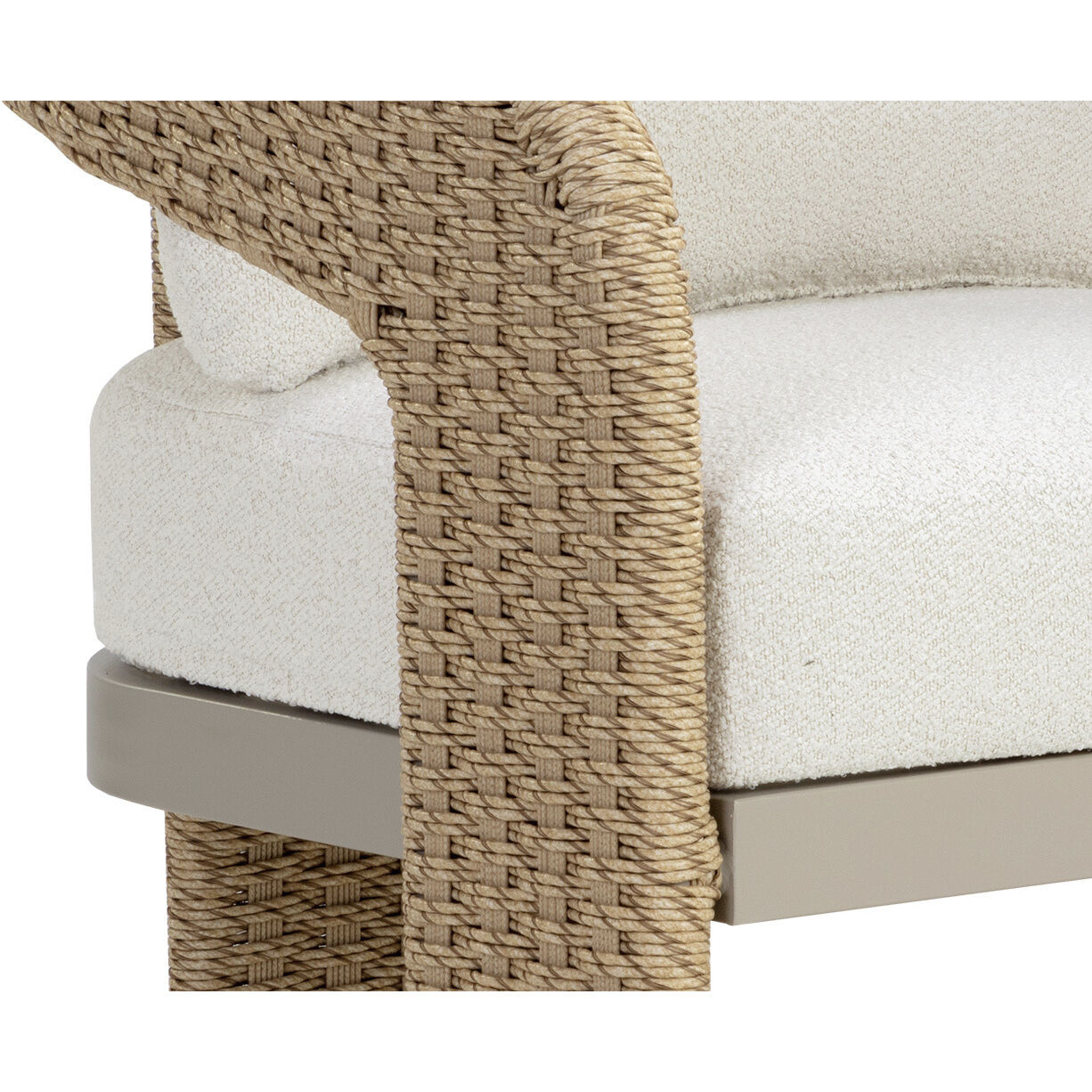 Pylos Natural / Louis Cream Outdoor Dining Armchair